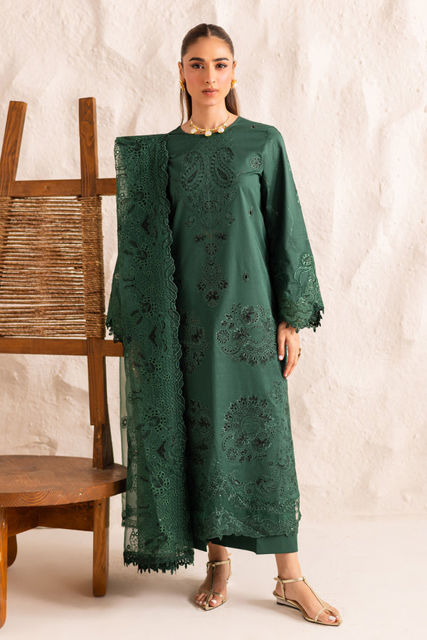Marjjan | Guzel Lawn | SMC 206-B (Green) - Ladies Clothes - Maria Faisal