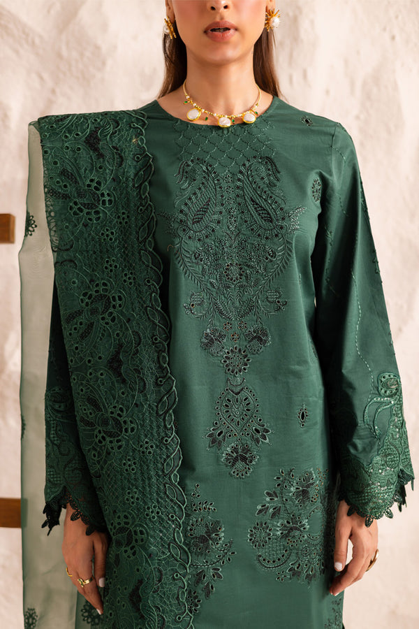 Marjjan | Guzel Lawn | SMC 206-B (Green) - Ladies Clothes - Maria Faisal