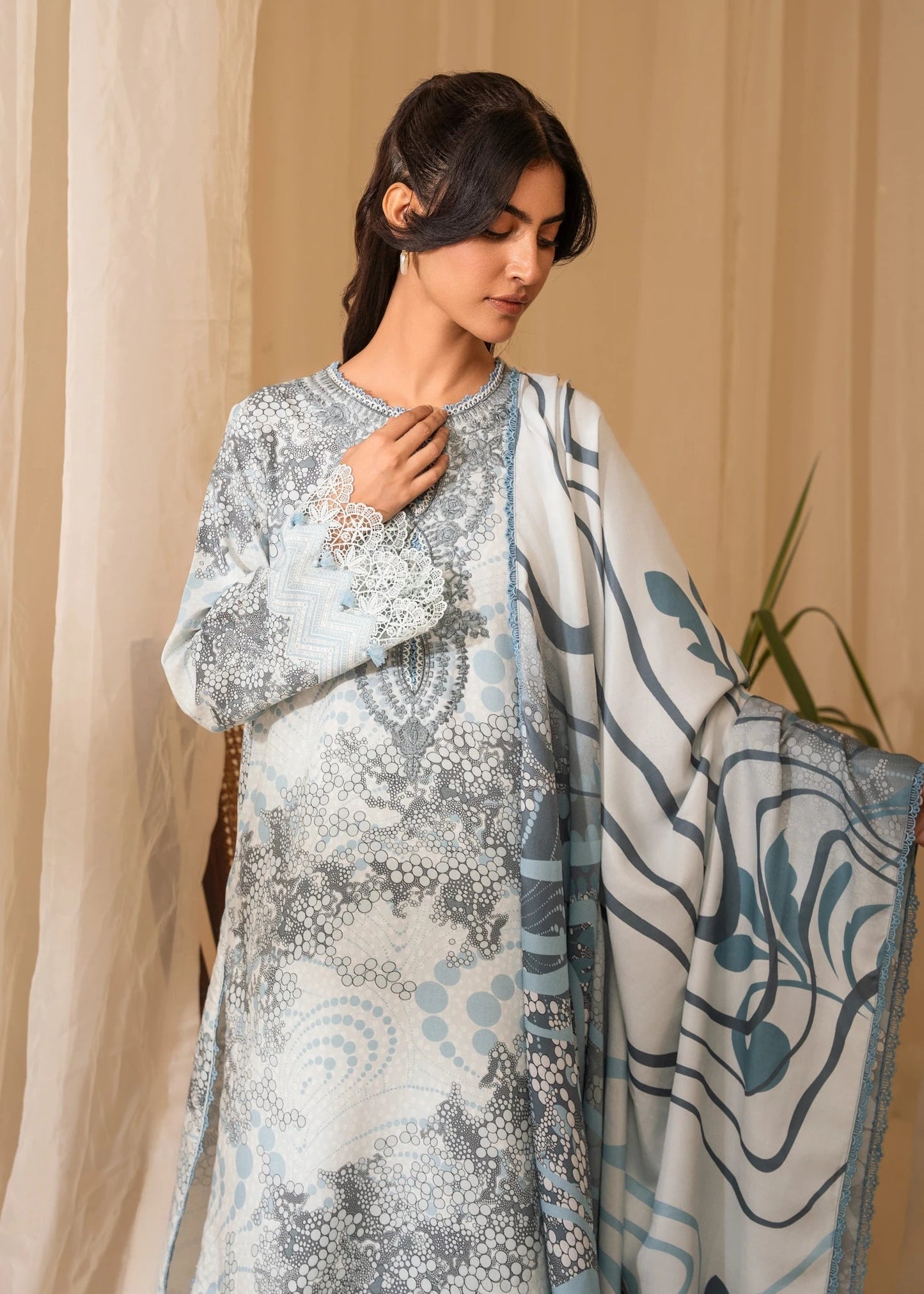 Nureh | Shades of Winter | ELINA (AZ-10) - Ladies Clothes - Maria Faisal