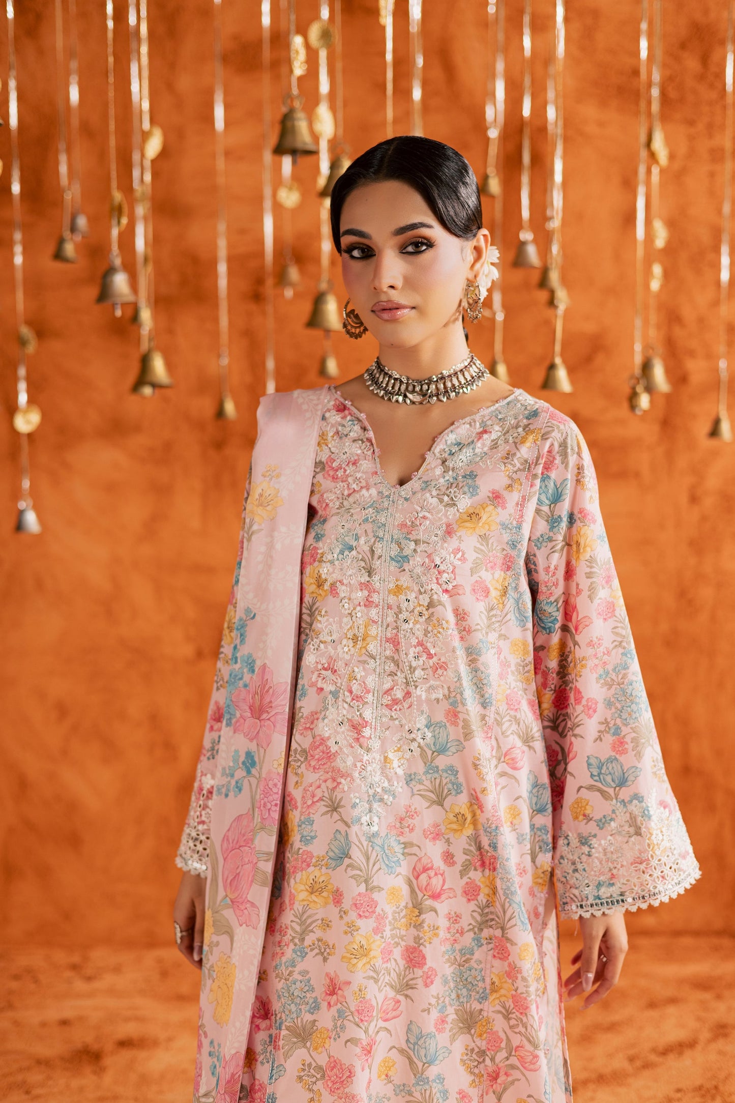 Batik | Festive Eid 26 | Gul - Luxury Dress - available at Maria Faisal in UK and USA.