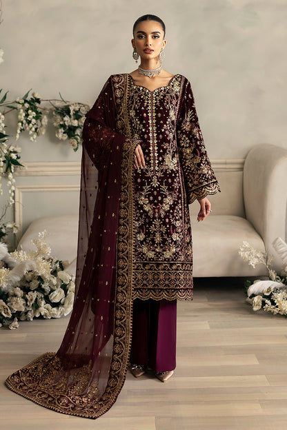 Gulaal | Celeste Velvet 24 | Ember - Ladies Clothes - Maria Faisal