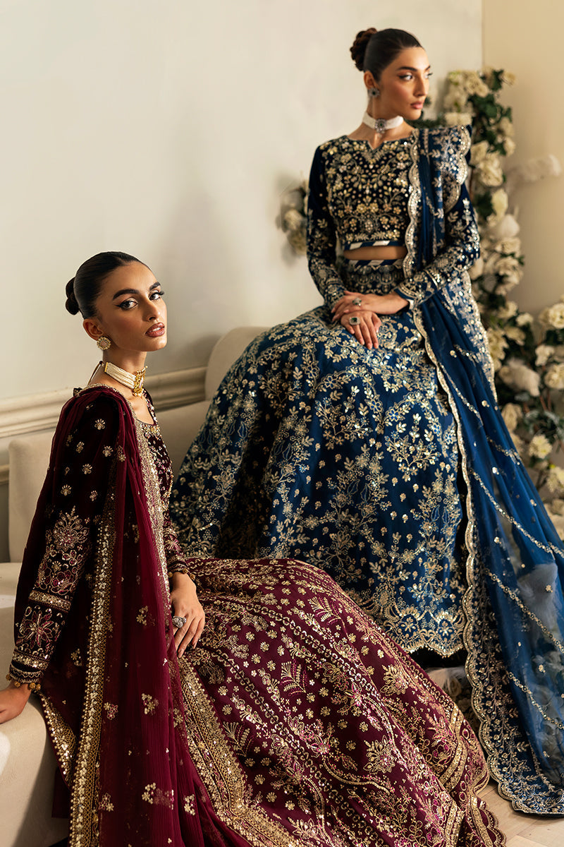 Gulaal | Celeste Velvet 24 | Carmine - Ladies Clothes - Maria Faisal