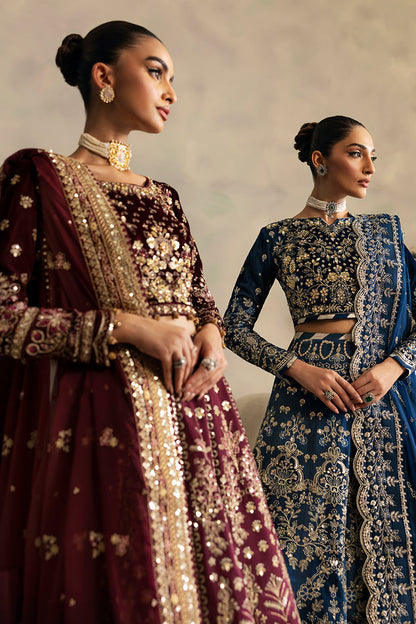 Gulaal | Celeste Velvet 24 | Carmine - Ladies Clothes - Maria Faisal