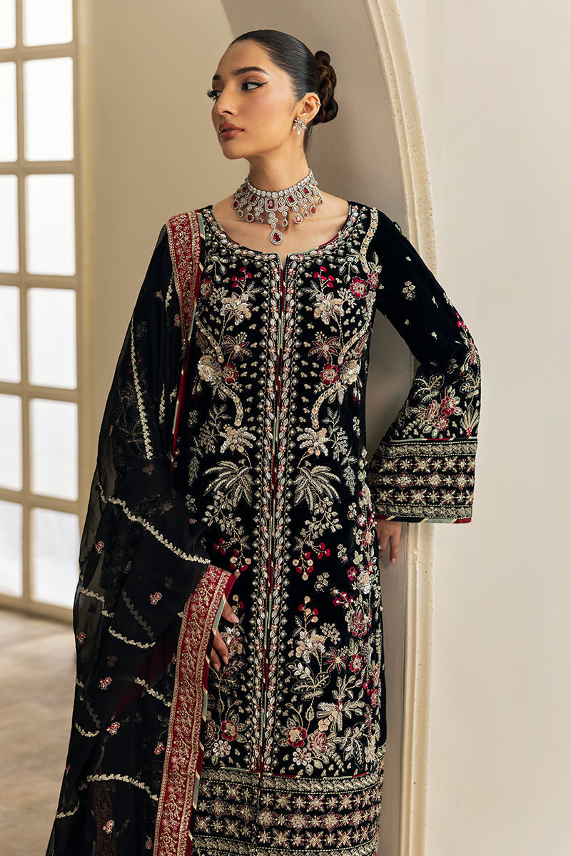 Gulaal | Celeste Velvet 24 | Raven - Ladies Clothes - Maria Faisal