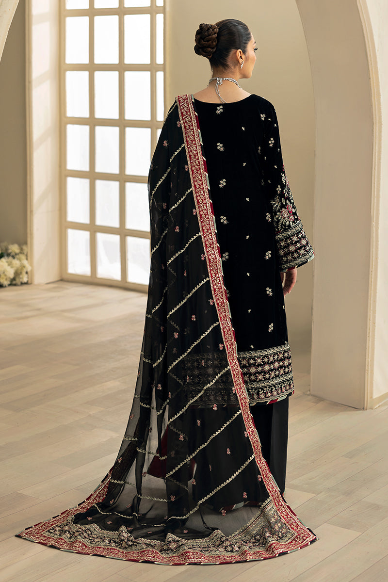 Gulaal | Celeste Velvet 24 | Raven - Ladies Clothes - Maria Faisal