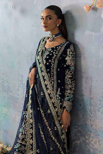 Gulaal | Celeste Velvet 24 | Azure - Ladies Clothes - Maria Faisal
