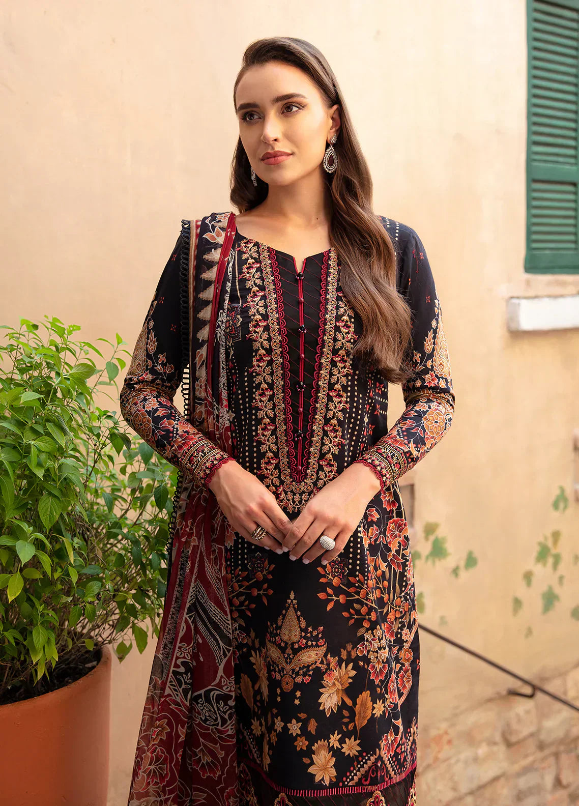 Gulaal | Springtime Ballet | LEYLA (GL-L-24V1-10) - Ladies Clothes - Maria Faisal