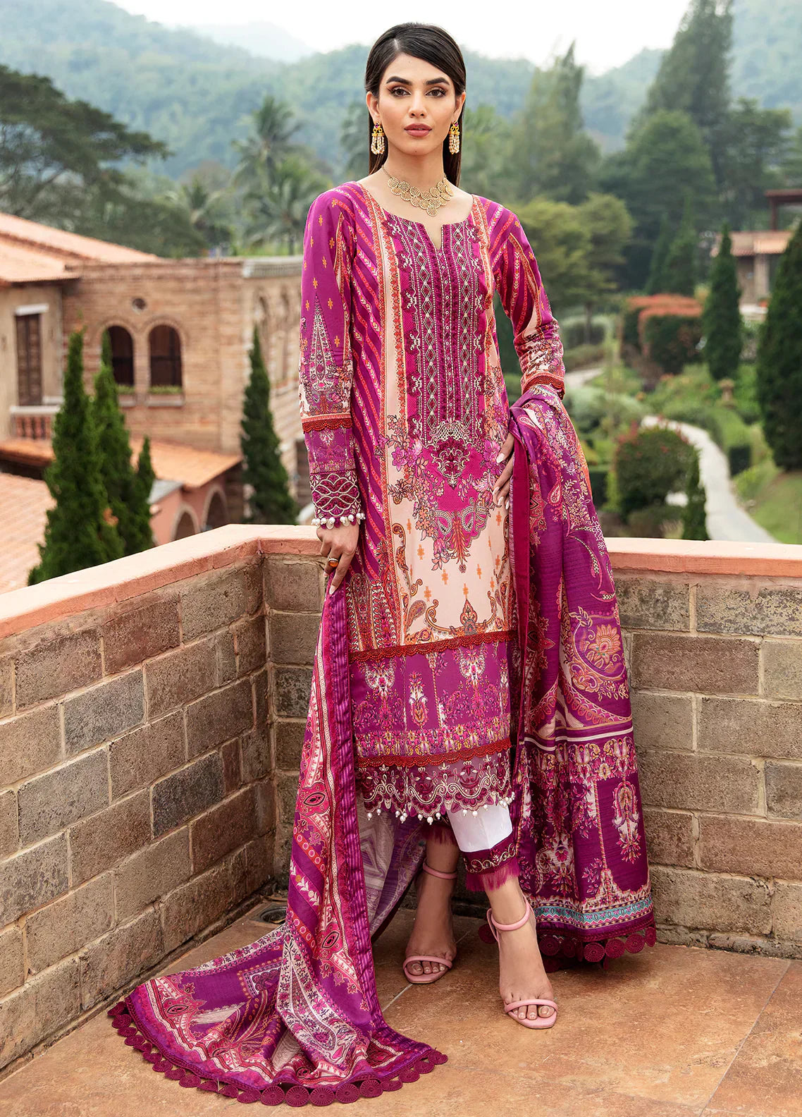 Gulaal | Springtime Ballet | ALAARA (GL-L-24V1-11) - Ladies Clothes - Maria Faisal