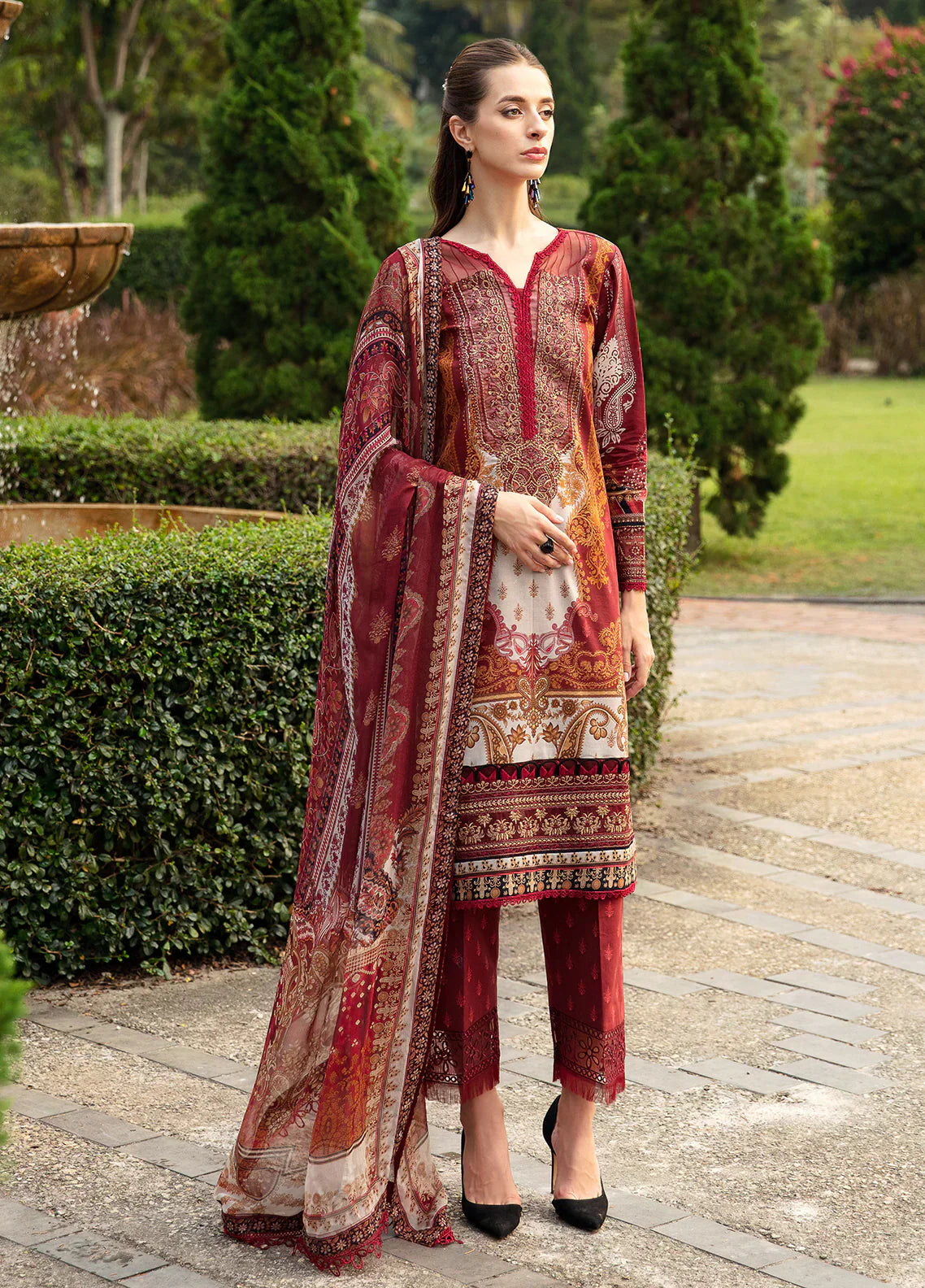 Gulaal | Springtime Ballet | AMARYLLIS (GL-L-24V1-09) - Ladies Clothes - Maria Faisal