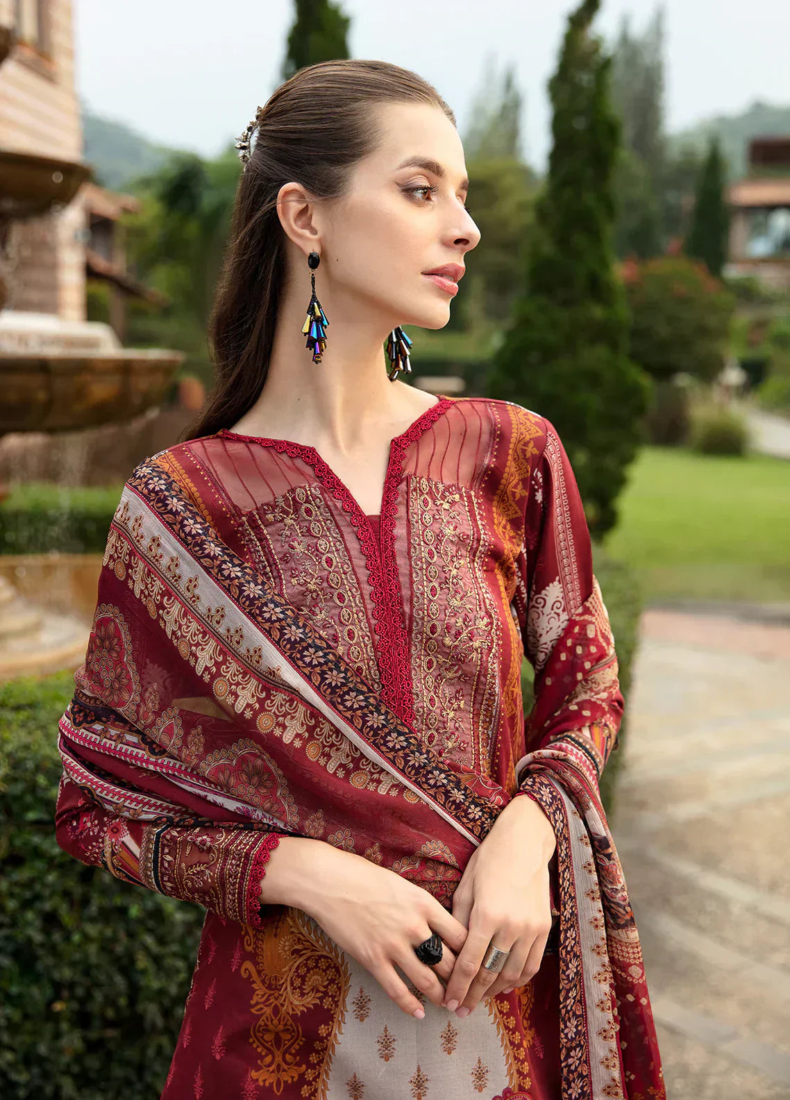 Gulaal | Springtime Ballet | AMARYLLIS (GL-L-24V1-09) - Ladies Clothes - Maria Faisal