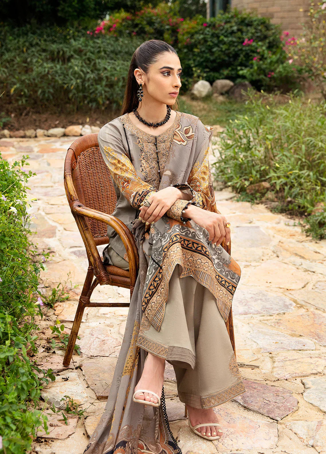 Gulaal | Springtime Ballet | AMIRAT (GL-L-24V1-07) - Ladies Clothes - Maria Faisal