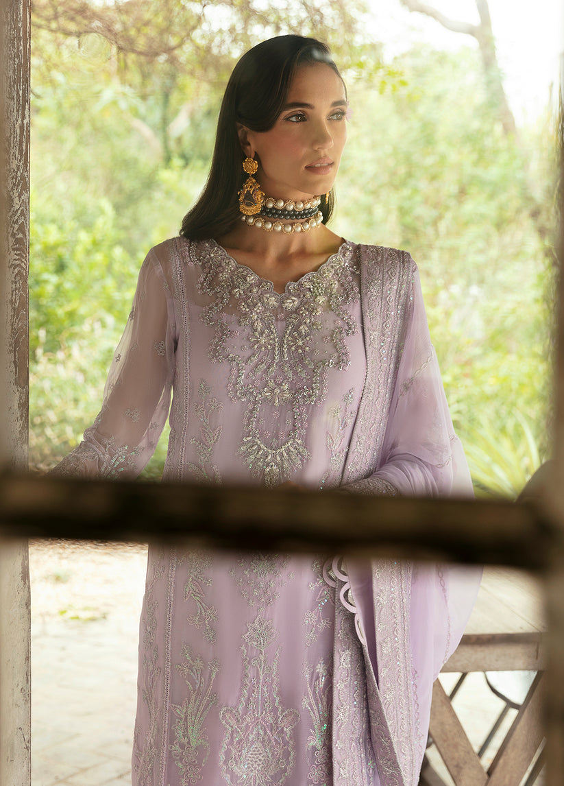 Gulaal | Embroidered Chiffon Eid Collection | VIOLA - Waniyas