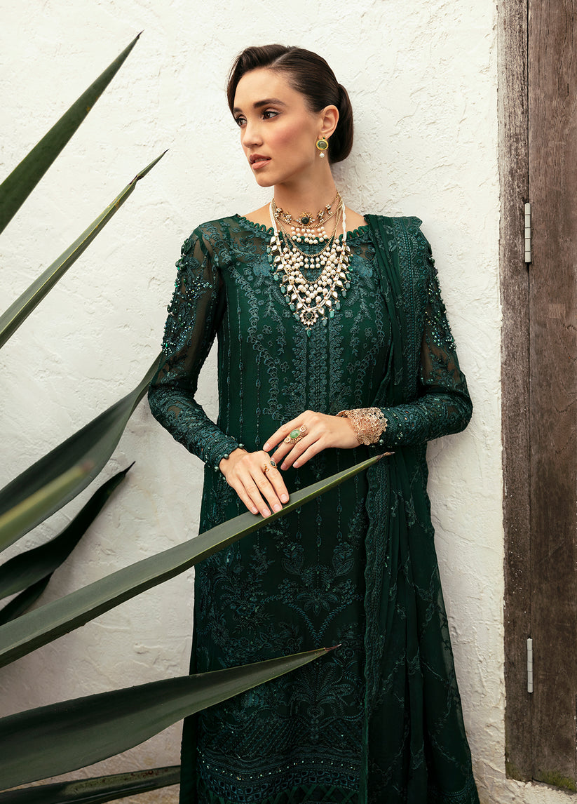 Gulaal | Embroidered Chiffon Eid Collection | CASSIA - Waniyas