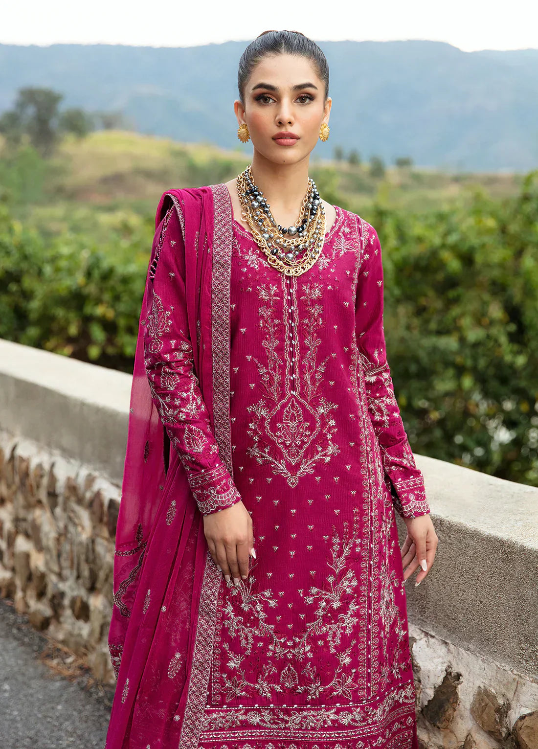 Gulaal | Luxury Lawn 24 | ARMERIA (GL-LL-24V1-02) - Ladies Clothes - Maria Faisal