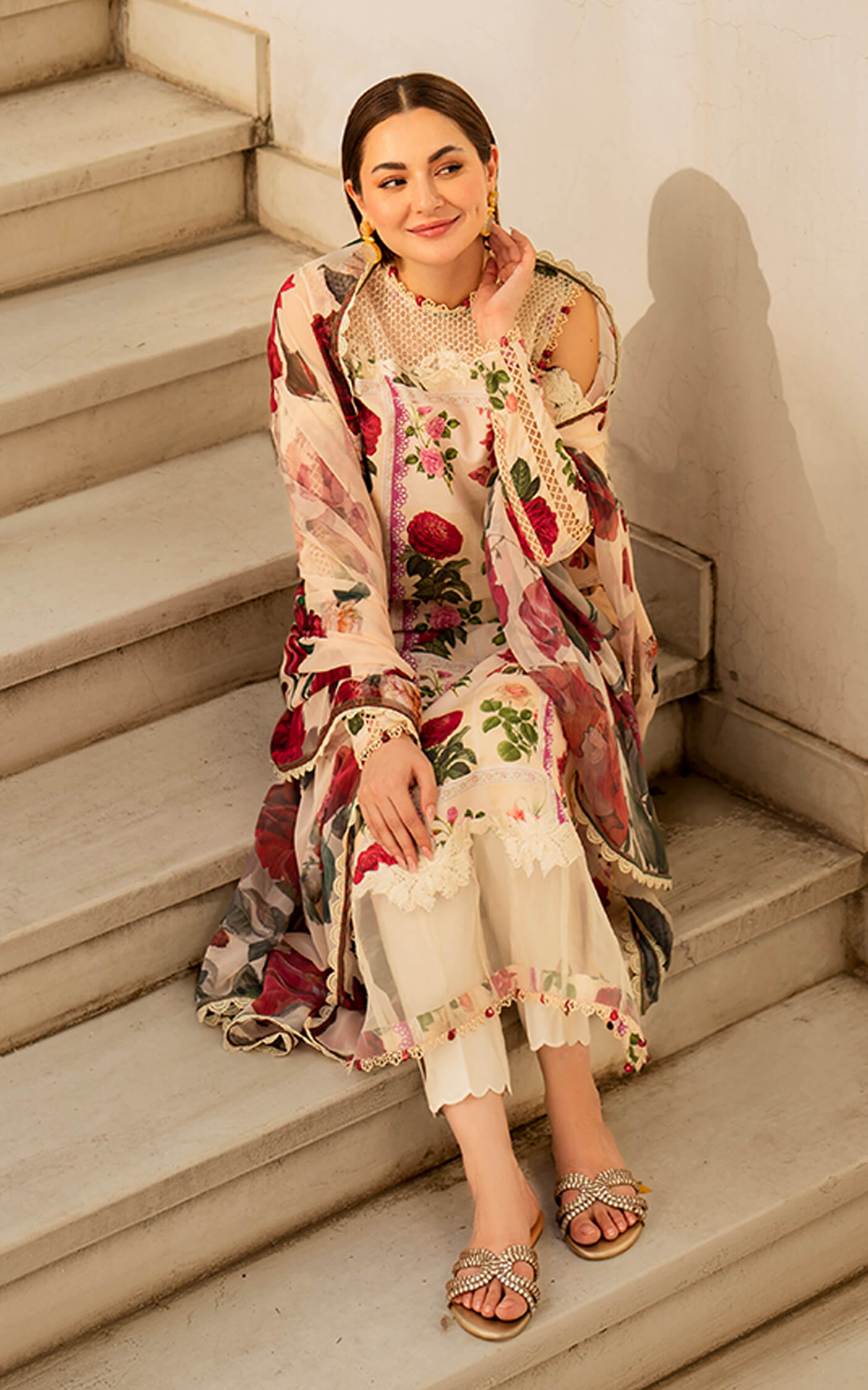 Asifa and Nabeel | Meraki Summer Vol 2 | Gulabo MK-09 - Designer Dress with Intricate embroidery and embellishments. Shop elegent wedding dress at Maria Faisal.