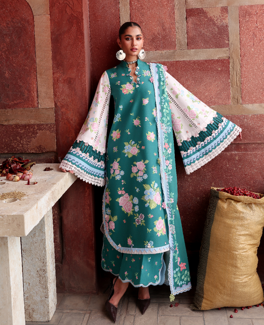 Republic Womenswear | Neoma Summer Prints 26 | Gulbano - Luxury Dress - available at Maria Faisal in UK and USA.
