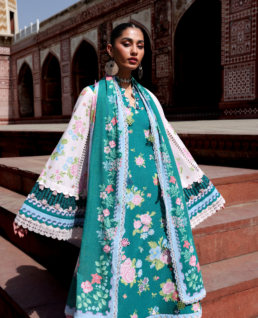 Republic Womenswear | Neoma Summer Prints 26 | Gulbano - Luxury Dress - available at Maria Faisal in UK and USA.