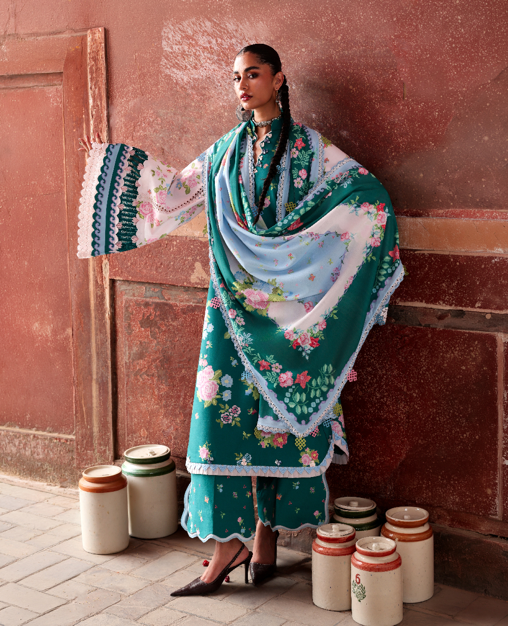 Republic Womenswear | Neoma Summer Prints 26 | Gulbano - Luxury Dress - available at Maria Faisal in UK and USA.