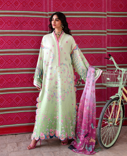 Republic Womenswear | Neoma Summer Prints 26 |Gulnaar - Luxury Dress - available at Maria Faisal in UK and USA.
