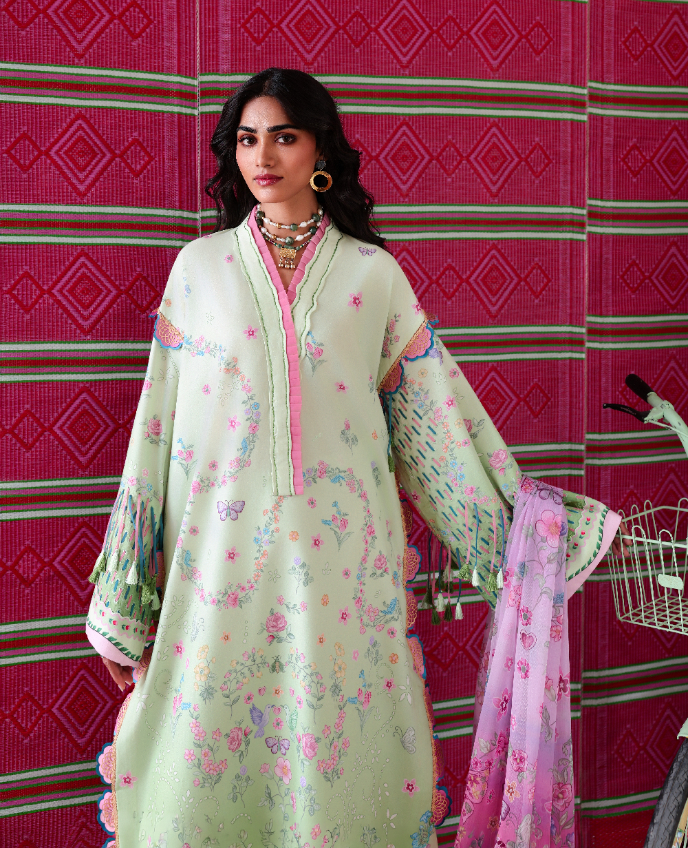 Republic Womenswear | Neoma Summer Prints 26 |Gulnaar - Luxury Dress - available at Maria Faisal in UK and USA.