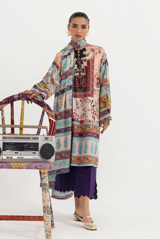 H255-001A-3CY – authentic Pakistani dress from the Mahay Winter 25 collection for women in the UK