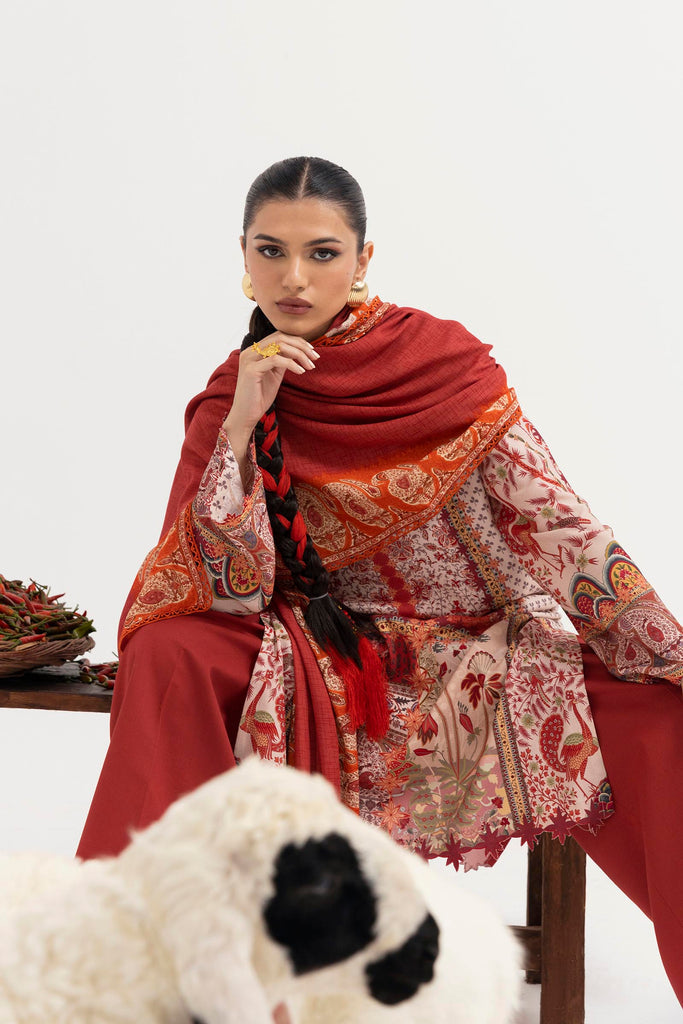H255-003A – authentic Pakistani dress from the Mahay Winter 25 collection for women in the UK