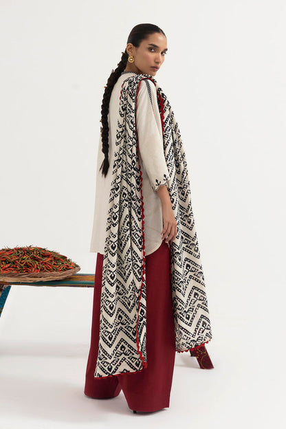 H255-004A-3CY – authentic Pakistani dress from the Mahay Winter 25 collection for women in the UK