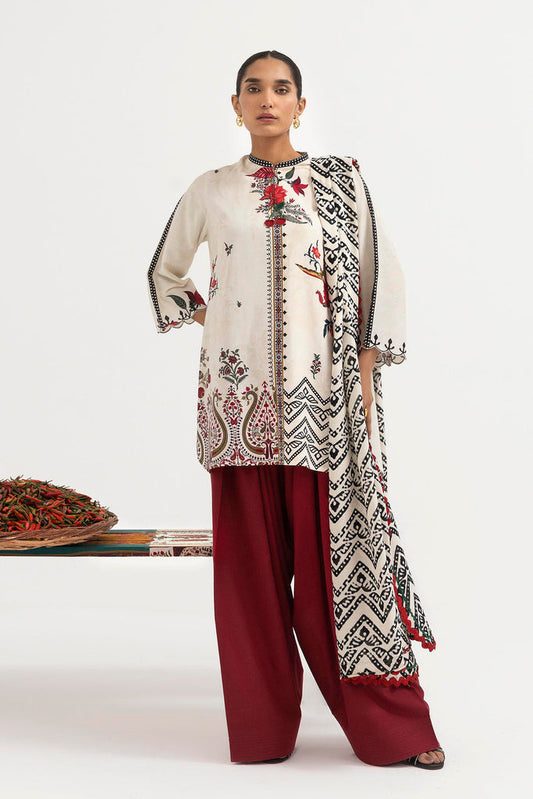 H255-004A-3CY – authentic Pakistani dress from the Mahay Winter 25 collection for women in the UK