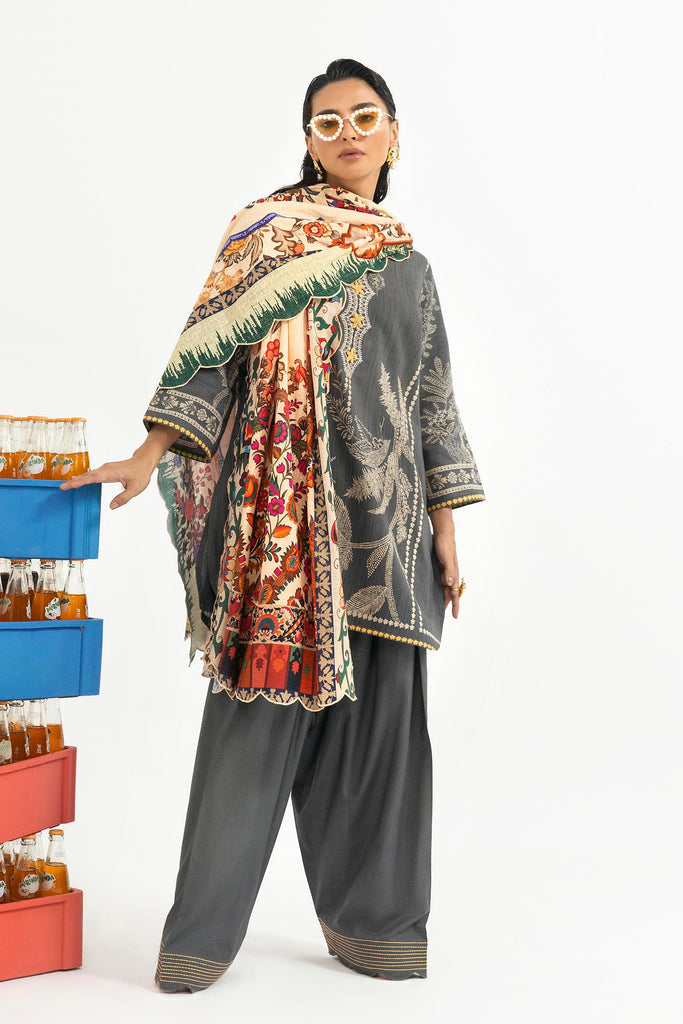 H255-005A-3CQ – authentic Pakistani dress from the Mahay Winter 25 collection for women in the UK