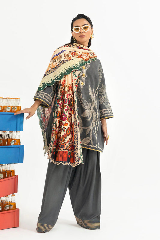 H255-005A-3CQ – authentic Pakistani dress from the Mahay Winter 25 collection for women in the UK