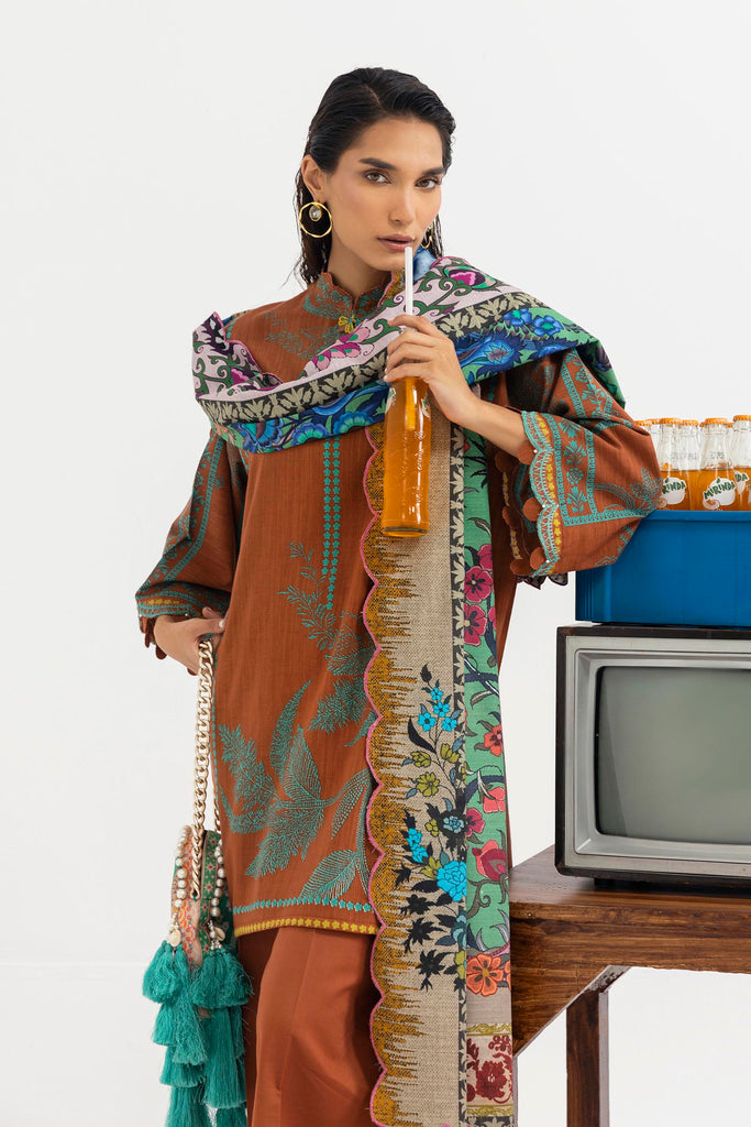 H255-005B-3CQ – authentic Pakistani dress from the Mahay Winter 25 collection for women in the UK