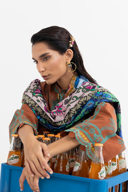 H255-005B-3CQ – authentic Pakistani dress from the Mahay Winter 25 collection for women in the UK