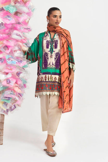 H255-007B-2DA – authentic Pakistani dress from the Mahay Winter 25 collection for women in the UK