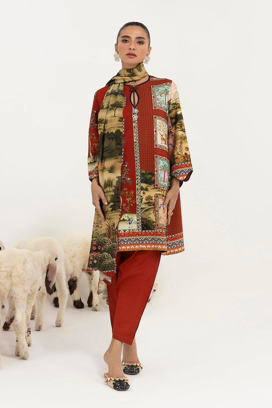 H255-009A-2DA – authentic Pakistani dress from the Mahay Winter 25 collection for women in the UK