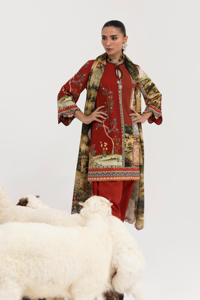 H255-009A-2DA – authentic Pakistani dress from the Mahay Winter 25 collection for women in the UK