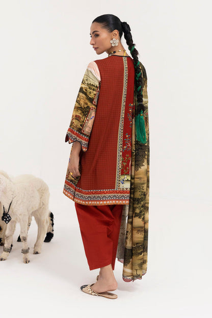 H255-009A-2DA – authentic Pakistani dress from the Mahay Winter 25 collection for women in the UK