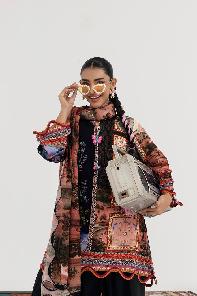 H255-009B-2DA – authentic Pakistani dress from the Mahay Winter 25 collection for women in the UK