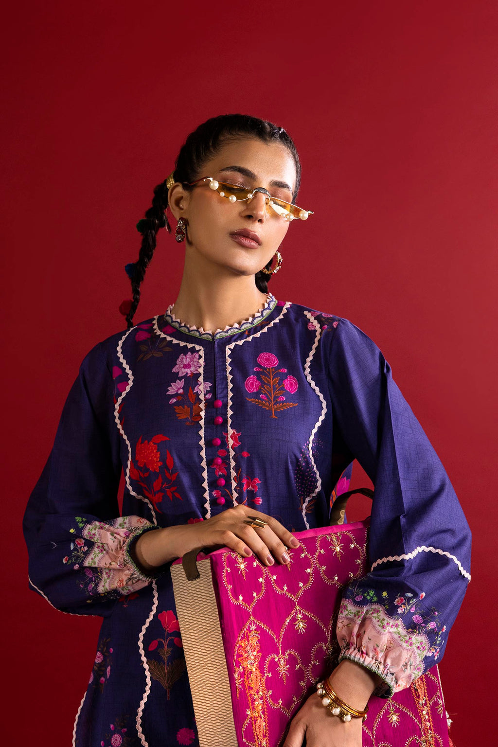 Sana Safinaz | Mahay Summer 26 | H263-003A-2AC - Luxury Dress - available at Maria Faisal in UK and USA.