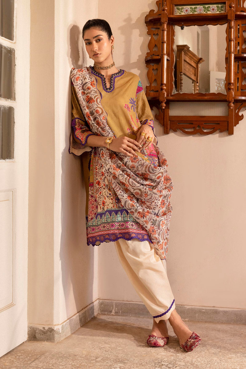 Sana Safinaz | Mahay Summer 26 | H263-004A-3CG - Luxury Dress - available at Maria Faisal in UK and USA.