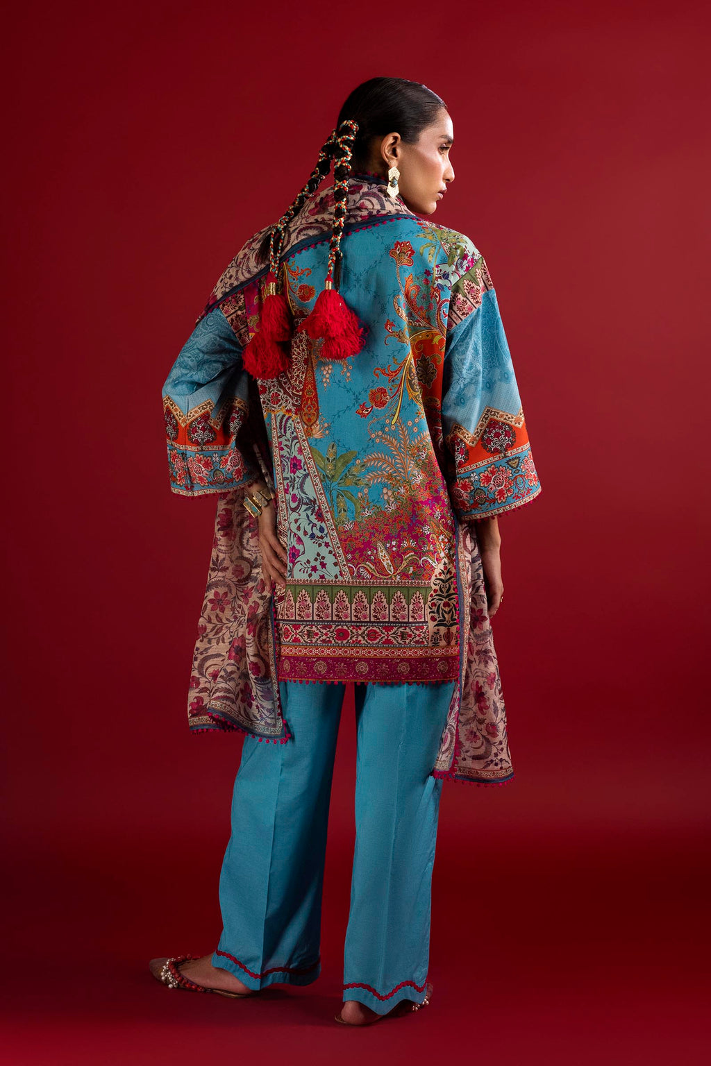 Sana Safinaz | Mahay Summer 26 | H263-004B-3CG - Luxury Dress - available at Maria Faisal in UK and USA.