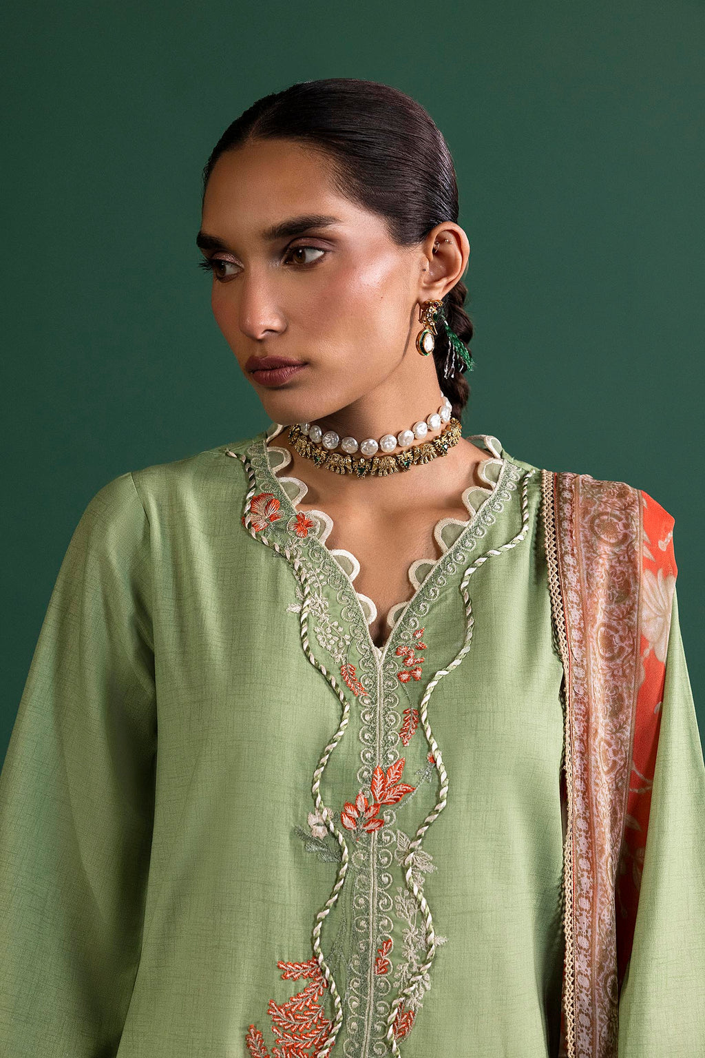 Sana Safinaz | Mahay Summer 26 | H263-005A-3CG - Luxury Dress - available at Maria Faisal in UK and USA.