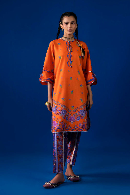 Sana Safinaz | Mahay Summer 26 | H263-006B-2AC - Luxury Dress - available at Maria Faisal in UK and USA.