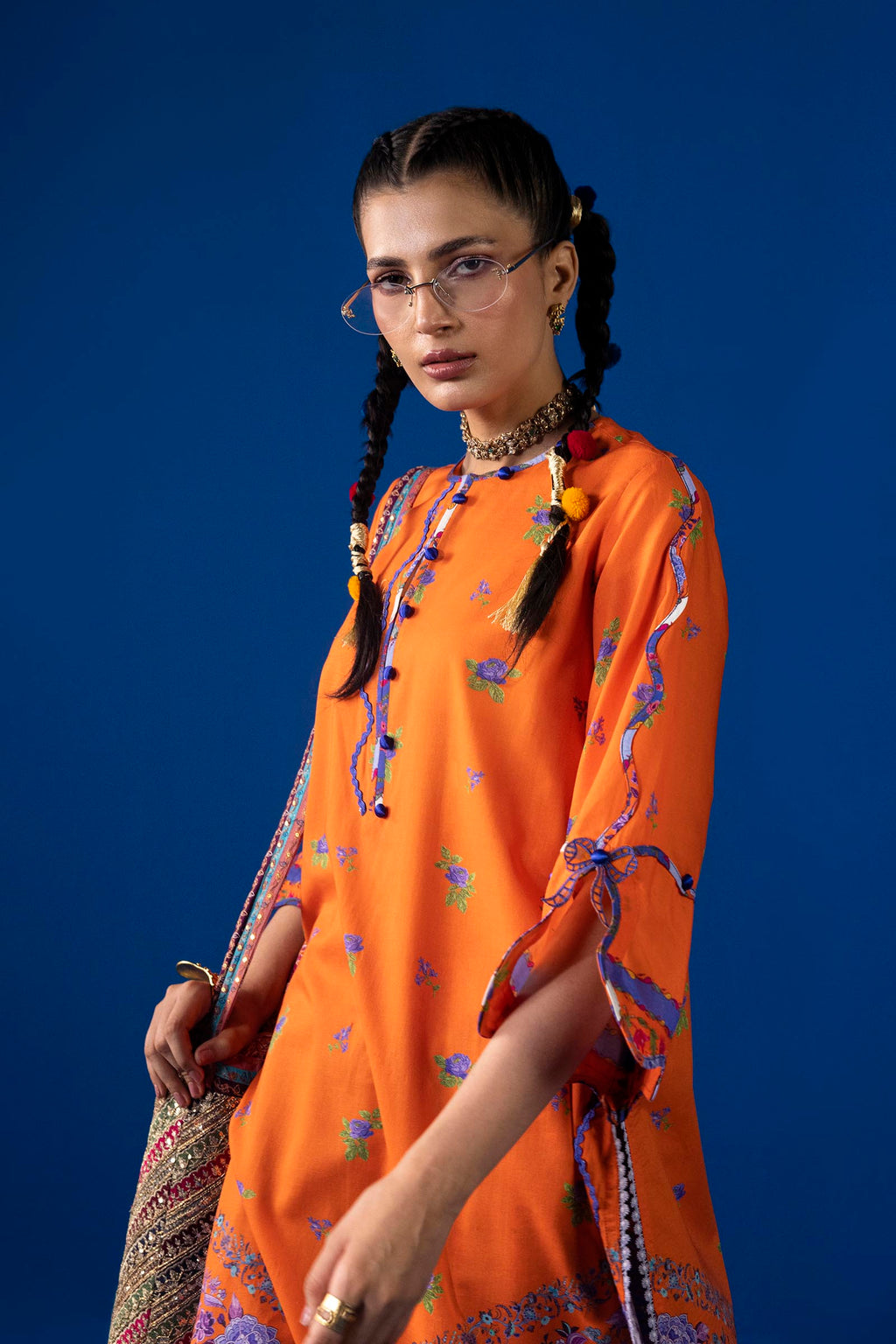 Sana Safinaz | Mahay Summer 26 | H263-006B-2AC - Luxury Dress - available at Maria Faisal in UK and USA.