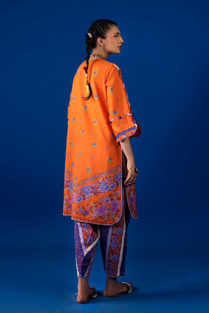Sana Safinaz | Mahay Summer 26 | H263-006B-2AC - Luxury Dress - available at Maria Faisal in UK and USA.