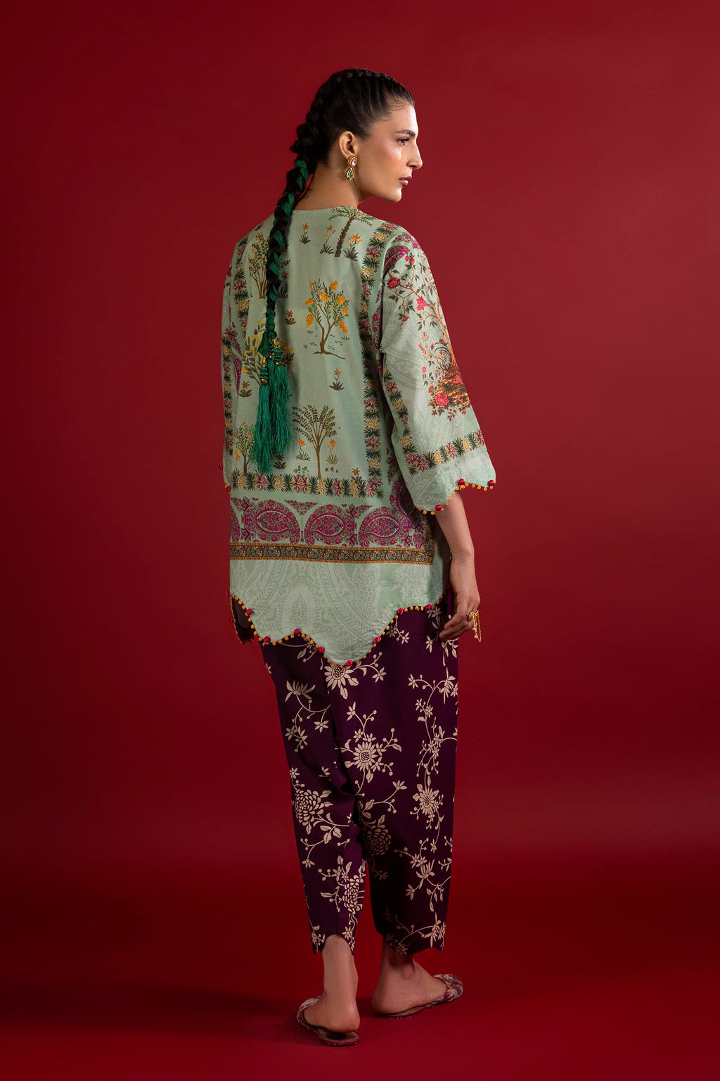 Sana Safinaz | Mahay Summer 26 | H263-008B-2C - Luxury Dress - available at Maria Faisal in UK and USA.