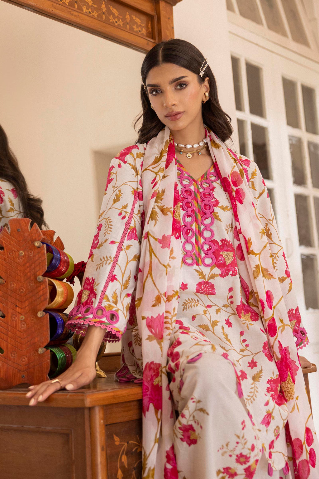 Sana Safinaz | Mahay Summer 26 | H263-009A-3CI - Luxury Dress - available at Maria Faisal in UK and USA.
