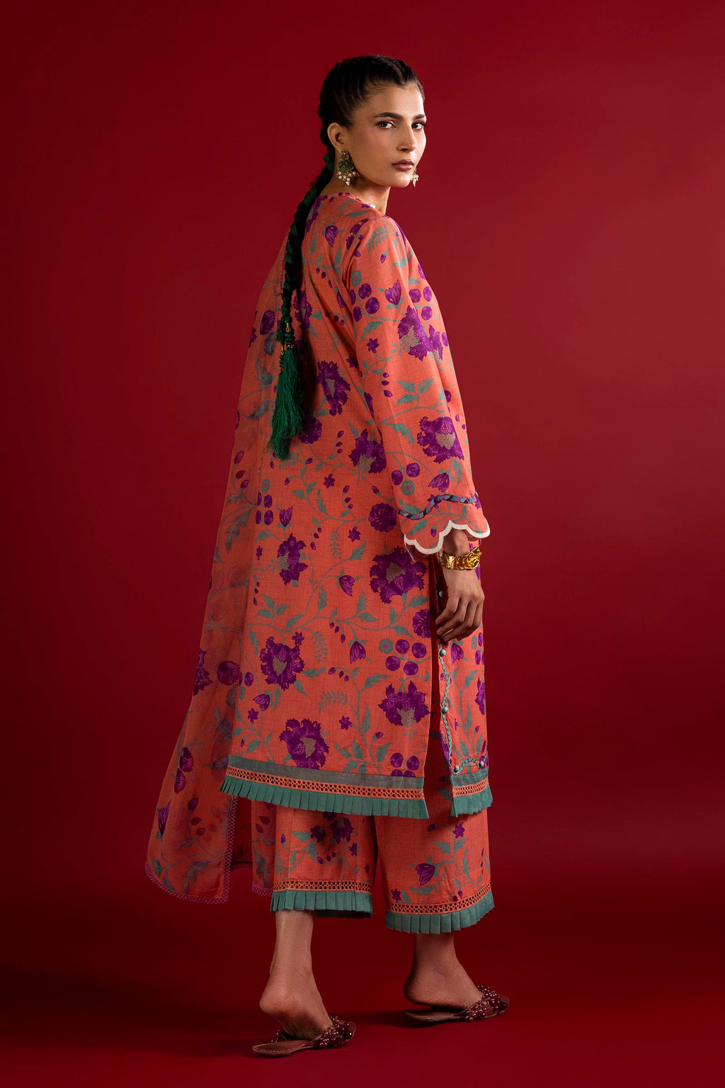 Sana Safinaz | Mahay Summer 26 | H263-009B-3CI - Luxury Dress - available at Maria Faisal in UK and USA.