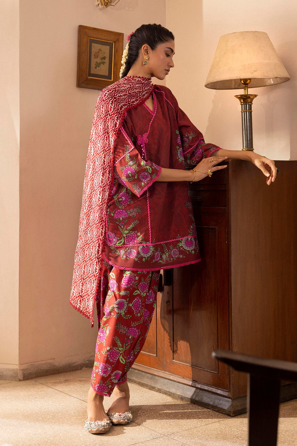 Sana Safinaz | Mahay Summer 26 | H263-010B-3AI - Luxury Dress - available at Maria Faisal in UK and USA.
