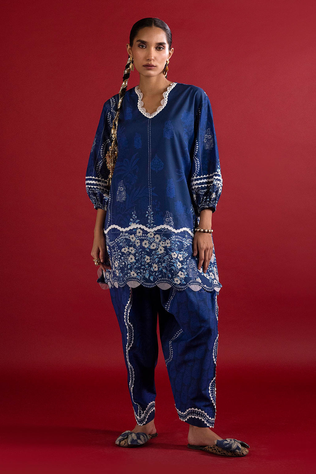 Sana Safinaz | Mahay Summer 26 | H263-011A-2C - Luxury Dress - available at Maria Faisal in UK and USA.