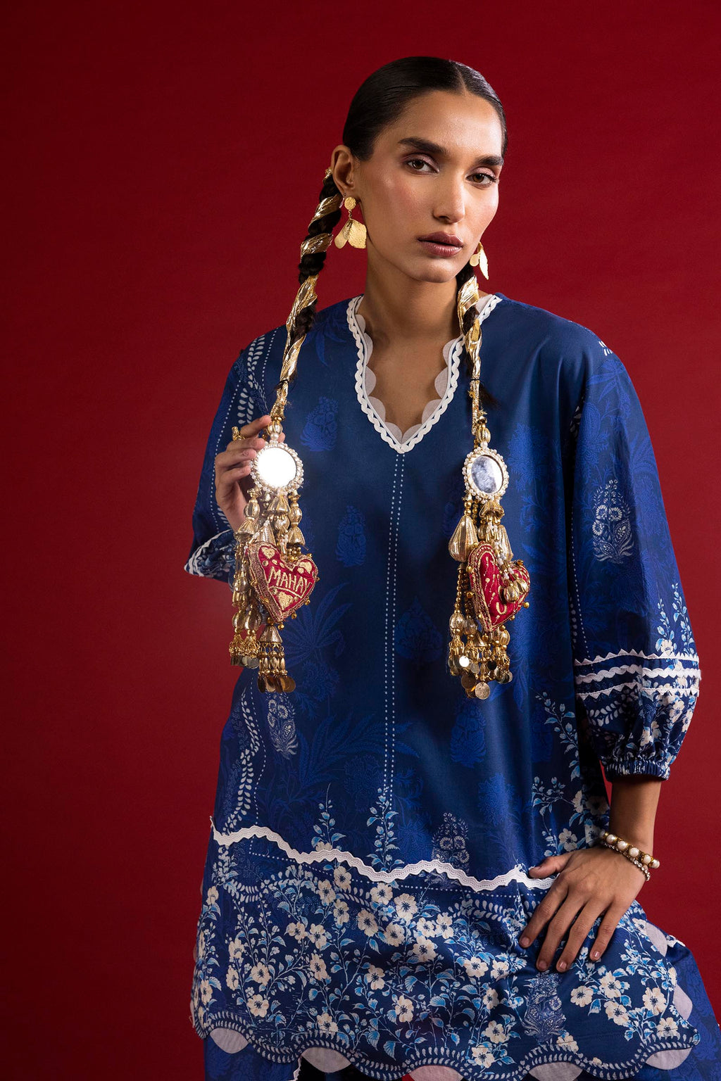 Sana Safinaz | Mahay Summer 26 | H263-011A-2C - Luxury Dress - available at Maria Faisal in UK and USA.
